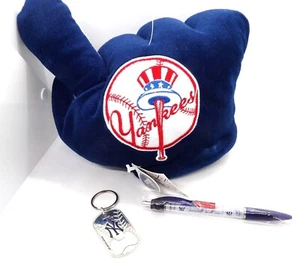 Vtg. NY Yankees MLB Plush Glove, Pen, Key Tag Bottle Opener NOS - Picture 1 of 5