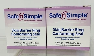 20 Safe n Simple Skin Barrier Ring Conforming Seal 2" Ring SNS684U2 2BX/10EA - Picture 1 of 3