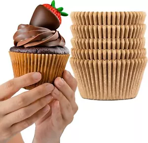 100pcs Brown Thick Muffin Cupcake Liners for Baking Jumbo - Picture 1 of 8