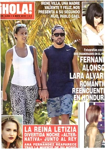 HOLA MAGAZINE: LARA ALVAREZ / FERNANDO ALONSO / QUEEN LETIZIA / IVANKA TRUMP - Picture 1 of 1