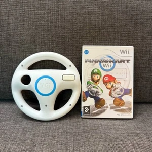 Mario Kart Nintendo Wii White Steering Wheel Game Manual PAL ITA Multilingual - Picture 1 of 4