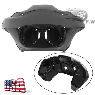 ABS Fairing Black Painted Outer & Inner Fit for Harley FLTR Road Glide 1998-2013 - Image 1 of 4