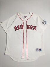BOSTON RED SOX Mens Vintage Majestic MLB Baseball Team Jersey Shirt Top L
