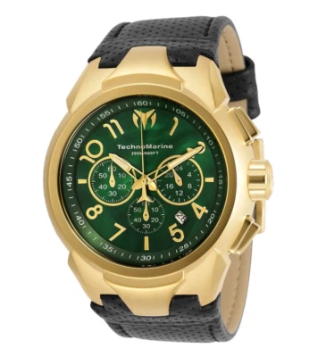 Technomarine Sea Dream Mens 48mm Green MOP Dial Chronograph Watch TM-718006 RARE - Image 1 of 4