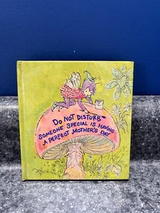 Vintage amerikanische Grüße Sonnenstrahlbibliothek Muttertagskarte mit Fee & Pilz - Bild 1 von 15