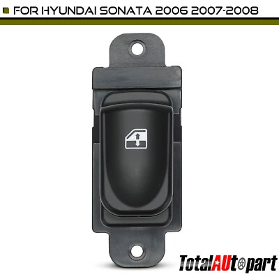 Window Switch for Hyundai Sonata 2006-2008 7-Blade Rear Driver Left 935803K010QS - Image 1 of 4
