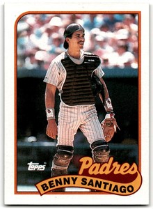 1989 Topps Benny Santiago San Diego Padres #256
