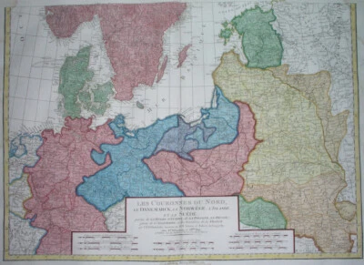 1792 ORIGINAL MAP POLAND LITHUANIA UKRAINE ESTONIA LATVIA BELARUS WARSAW KYIV - Image 1 of 4