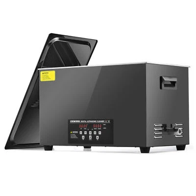CREWORKS 30L Ultrasonic Cleaner with 1200W Heater Digital Timer & Degas Function - image 1 of 4