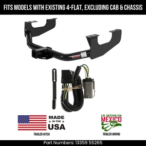 For 02-04 F350 SD Trailer Hitch w/ 4 Pin Wiring Fit w/ exst 4Way Excl C&Cs Curt - Picture 1 of 4