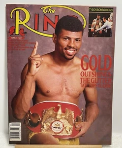 THE RING MAGAZINE FEB 1988 "GOLD OUTSHINES THE GLITTER TATE TOPS OLAJIDE.  - Bild 1 von 22