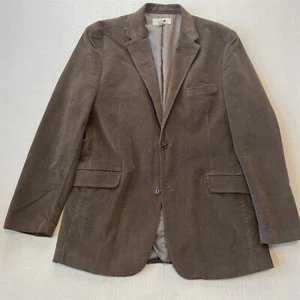 Joseph Abboud 2XLT Brown Herringbone Velvet Mens Blazer Jacket Sport Coat - Picture 1 of 12