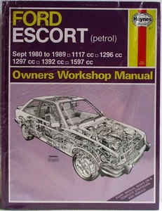 Haynes - Ford Escort (Gasolina) Septiembre 1980-1989 Propietario Taller Manual - - Imagen 1 de 7