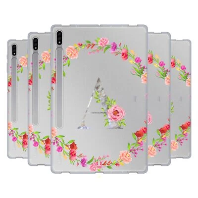 HEAD CASE DESIGNS DECORATIVE INITIALS SOFT GEL CASE FOR SAMSUNG TABLETS 1 - Image 1 of 4
