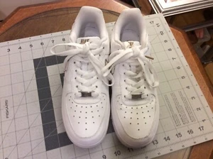 Nike Air Force 1 Low White/ gold Sneakers 315122-111 Women’s Size 7 - Picture 1 of 20