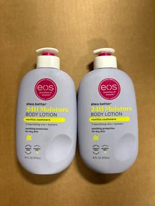 EOS Shea Better 24H Moisture Body Lotion Vanilla Cashmere – 2 Pack – 16 fl oz - Picture 1 of 2