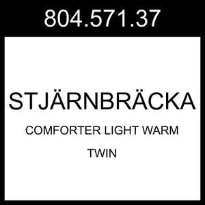 IKEA STJÄRNBRÄCKA Comforter Light Warm Twin 804.571.37 - Picture 1 of 1