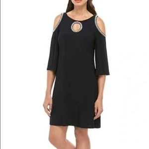 Womens Plus size 2X  Black Rhinestone Dress - Picture 1 of 12