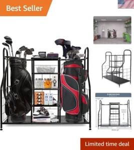 Golf Organizer with Adjustable Feet - Perfect for Home or Garage - Picture 1 of 10