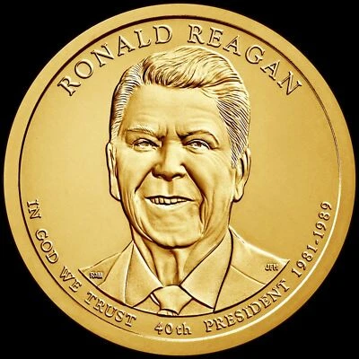 2016 P Ronald Reagan Presidential Dollar BU Coin US Mint! - Image 1 of 3