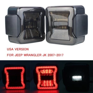Luces traseras LED de humo lámpara trasera de freno para Jeep Wrangler JK 2007 2008-2017 - Imagen 1 de 13