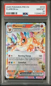 Pokemon TCG Prismatic Evolutions Flareon ex 14/131 PSA 10 - Picture 1 of 2