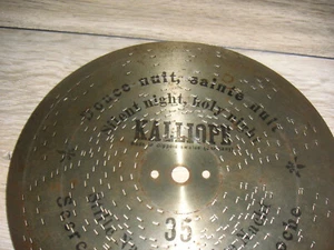 Stille Nacht heilige Nacht Kalliope Platte 23,5cm christmas music disc 9 1/4"  - Bild 1 von 7