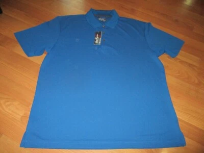 NEW NWT MENS BEN HOGAN PERFORMANCE SHORT SLEEVE POLO GOLF SHIRT SIZE XL BLUE - Image 1 of 2