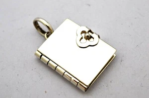Taxco Mexican 925 Sterling Silver Book Style Locket Pendant Top/with Chain 24" - Picture 1 of 12