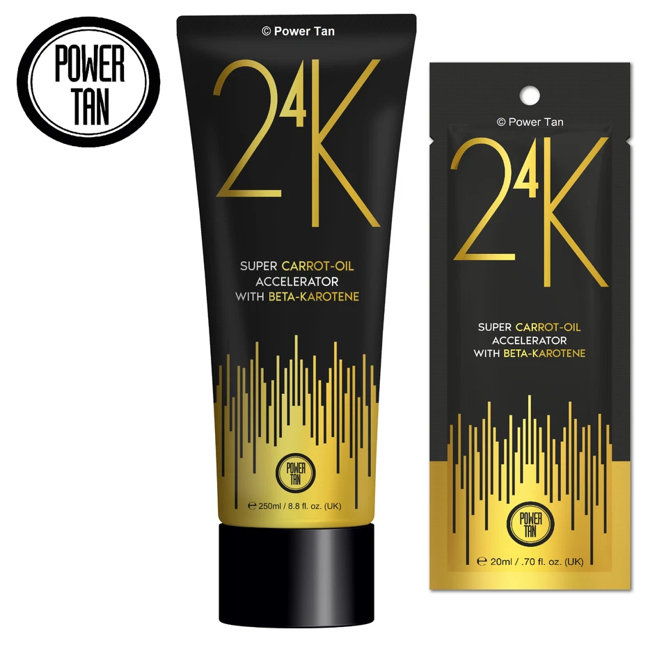 Power Tan 24K Super Carrot Oil Sunbed Lotion Cream Accelerator Tube or Sachet - Image 1 of 1