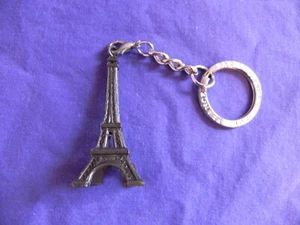 Llavero Torre Eiffel París Francia, colgante de metal y cadena de recuerdo - Imagen 1 de 5
