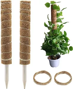 Mosspolex Moss Pole for Climbing Plants – 2 Coco Coir Plant Support Pole 28.7" - Picture 1 of 7