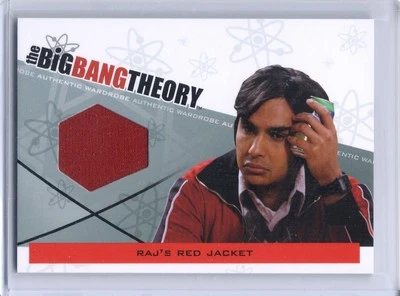 The Big Bang Theory Kunal Nayyar Raj Koothrappali red jacket costume card #M-28 - Image 1 of 2