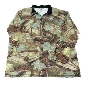 Maglione Philadelphia Eagles uomo 3XLT pullover mimetico quarto zip performance adulto - Foto 1 di 9