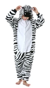 ATOZ Kinder Zebra Tier Einteiler Pyjama Halloween Cosplay Kostüm 4-5T Jungen Mädchen - Bild 1 von 8