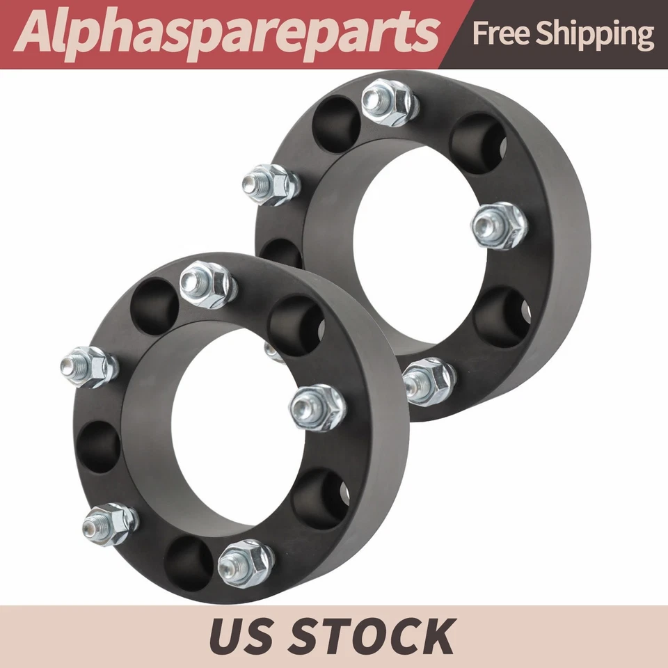 2" 5X5.5 (5x139.7) Wheel Spacers Adapter Jeep Ford Dodge 5X5.5 2" Inch - 1/2"X20 - Image 1 of 4