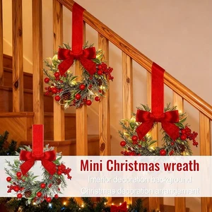 1-6 piezas Coronas de gabinete de cocina de Navidad con cinta Mini guirnalda de Navidad Decoraciones - Imagen 1 de 16