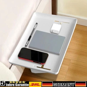 Schlafzimmer Nachttischregal Für Bett,Aufsteckbare Bettablage Mit Kabelschlitz - Bild 1 von 16