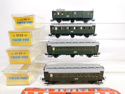 Trix Int H0 Dc 4x Voitures etc DRG 23733 3732 3733 3734 Sg / Top + Box #EG353-2 - Photo 1/4