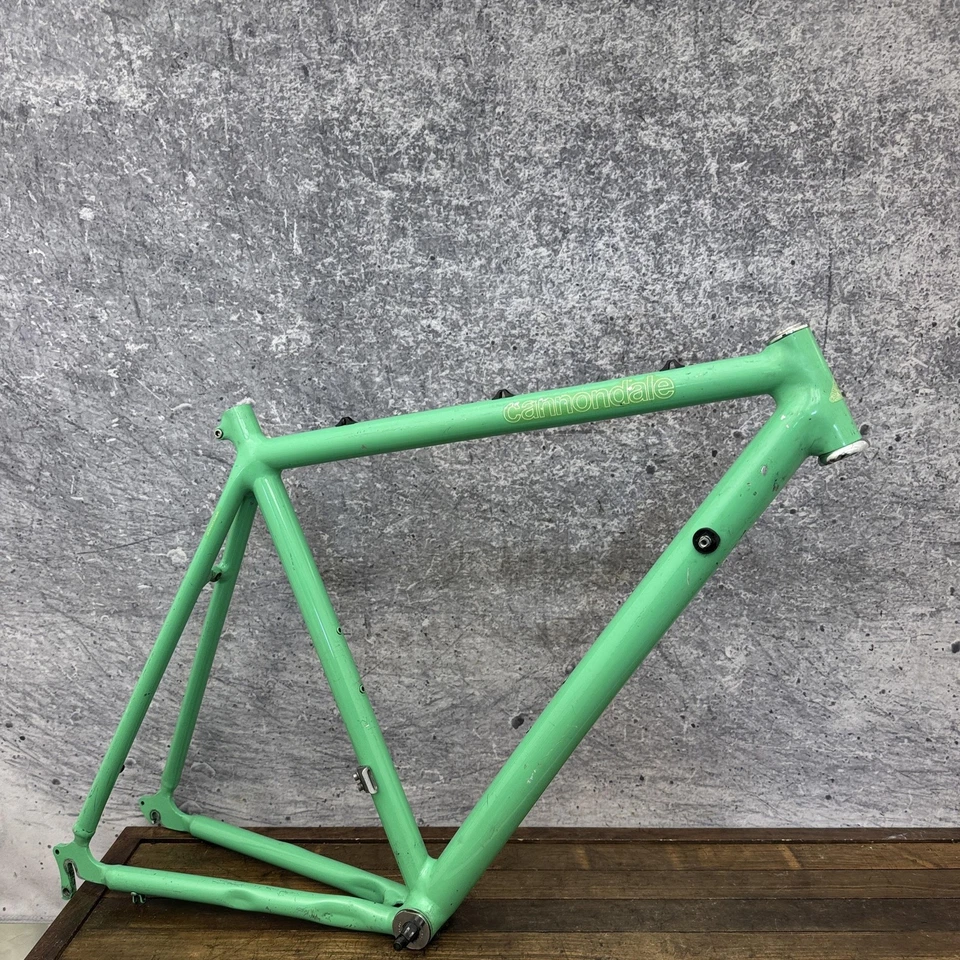 Vintage Cannondale Aluminum Road Bike Frame 53cm Green Made in USA 700c 126mm - Image 1 of 4