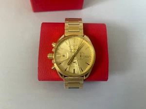Orologio Diesel Uomo MS9 Cronografo Acciaio Tono Oro Nuovo con scatola DZ4475 MSRP $270 - Foto 1 di 7