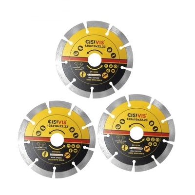 3x 125mm  5" Diamond Angle Grinder Grinding Stone Brick Concrete Cutting Disc 3 - Image 1 of 4