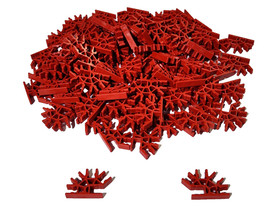 100 K'NEX Rare Red Connectors 4-Position Slotted 3D (Purple Size) KNEX