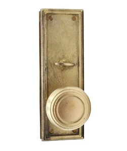 Vintage Traditional Sargent Privacy Brass Door Knob Set - Picture 1 of 11