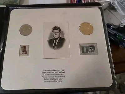 STAMPS /COINS"1961-2004 40th ANNIVERSARY OF THE INAUGURATION OF JOHN F. KENNEDY" - Image 1 of 4