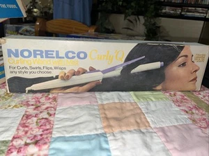 NUOVO in scatola NORELCO Curly 'Q 3/4" HOT CURLING IRON MIST - Foto 1 di 5