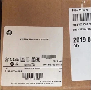 Neu fabrikversiegelt Allen Bradley 2198-H070-ERS SER A Kinetix 5500 Servoantrieb - Bild 1 von 4