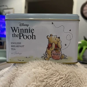Disney Winnie the Pooh Tea Tin 40 English Breakfast Teabags EXP 1/2028 New Tin - Picture 1 of 12