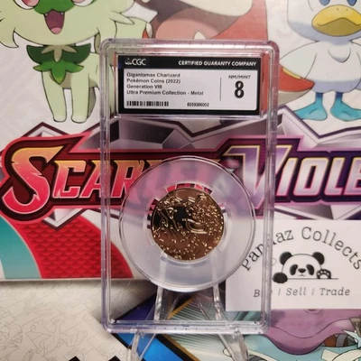 CGC 8 Gigantamax Charizard Metal Coin - Charizard UPC - Pokemon TCG - SHIPS FAST - Image 1 of 2