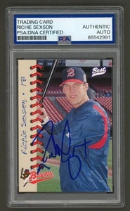 Tarjeta de béisbol firmada por Richie Sexson 1997 Best Kelloggs Buffalo Bisons #25 (PSA) - Imagen 1 de 2